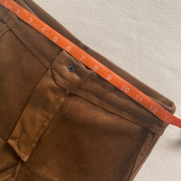 Zara faux brown leather pants - Picture 11 of 12
